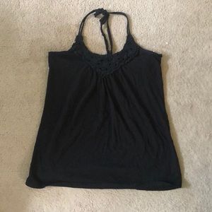 Black halter top